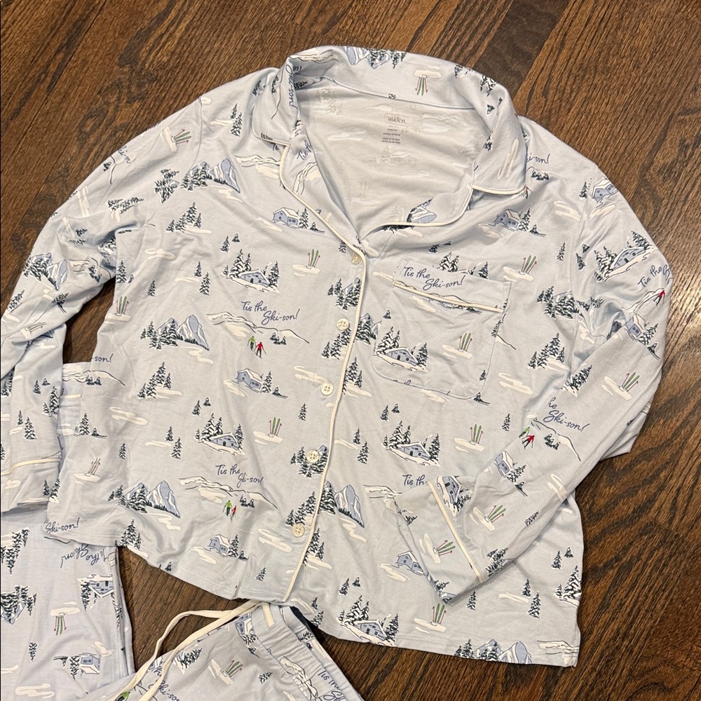 AUDEN Cozy Winter Wonderland woman’s plus Pajamas xxl - Picture 5 of 6